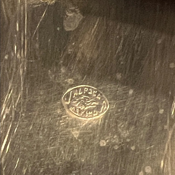 Alpaca Mexico Belt Buckle with Abalone Mother of Pearl Inlay and Leather Belt - Picture 7 of 11